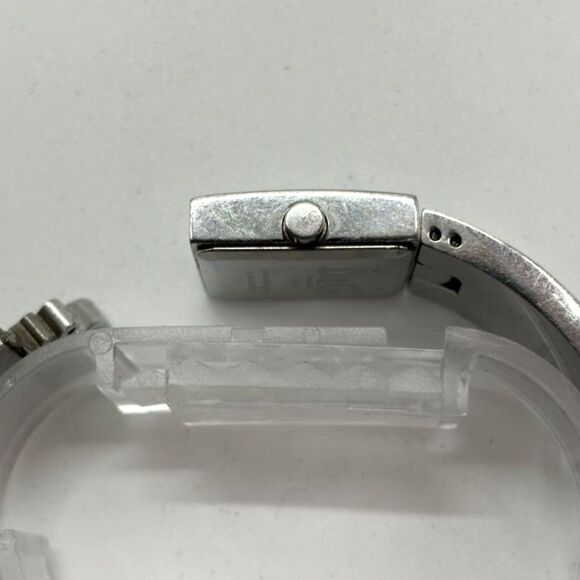 Dolce & Gabbana (Authentic) Silver Stainless Steel Square Dial Cuff Wristwatch - Picture 6 of 8